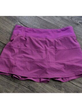 Lululemon Pace Rival Athletic Skort Skirt Sonic Pink Women's Size 8